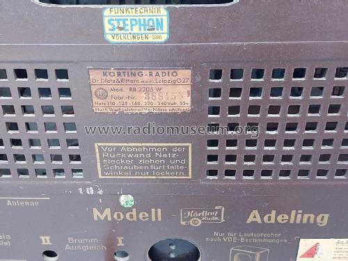 Adeling RB2205W/H; Körting-Radio; (ID = 2965087) Radio