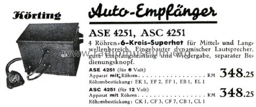 ASC4251; Körting-Radio; (ID = 2659109) Car Radio