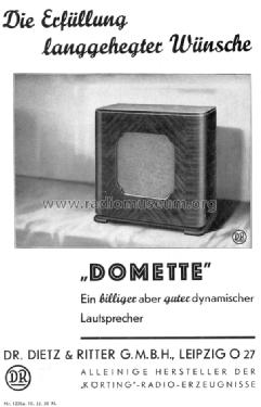 Excello Domette G; Körting-Radio; (ID = 950294) Parleur