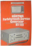 Farbfernseh-Service-Generator 82-522; Körting-Radio; (ID = 1393761) Ausrüstung