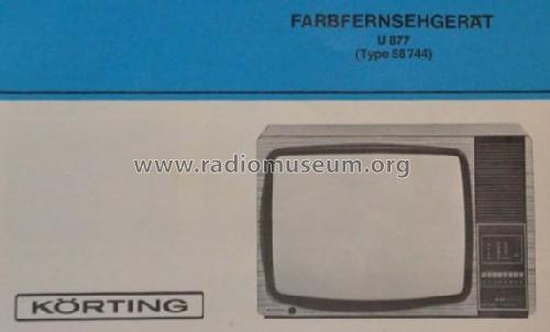 Farbfernsehgerät U 877 58 744; Körting-Radio; (ID = 1840451) Television