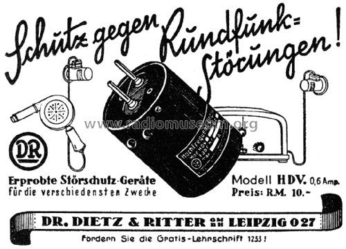 HF-Steckdrossel HDV; Körting-Radio; (ID = 1747360) mod-past25