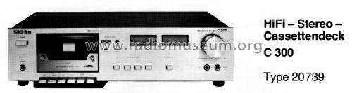 HiFi-Stereo-Cassettendeck C 300 20739; Körting-Radio; (ID = 1205373) R-Player