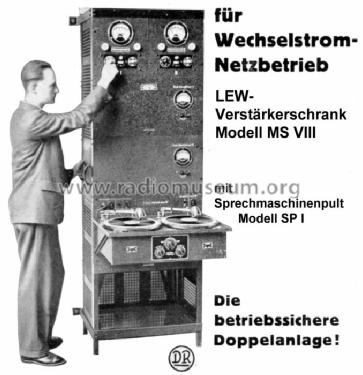 LEW-Verstärkerschrank MS VIII ; Körting-Radio; (ID = 308799) Ampl/Mixer