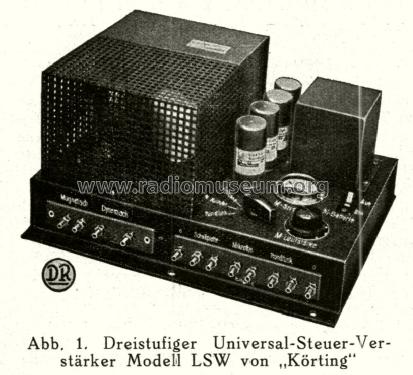 LSW1 3/4; Körting-Radio; (ID = 1697130) Ampl/Mixer