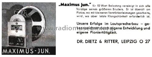 Maximus jun. ; Körting-Radio; (ID = 2655937) Speaker-P