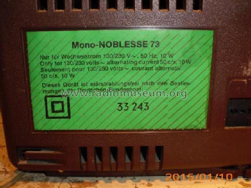 Mono-Noblesse 73 Ch= 33243; Körting-Radio; (ID = 1769801) Radio