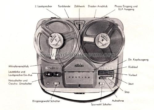 Magnettongerät MT2223, MT2233, MT2243; Körting-Radio; (ID = 2642911) R-Player