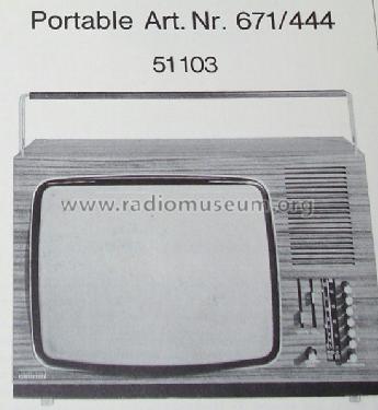 Körting Portable 671/444 51103; Neckermann-Versand (ID = 1453446) Télévision