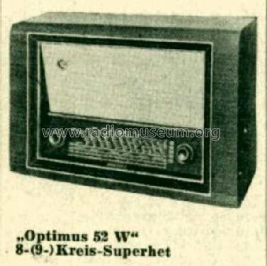 Optimus 52W; Körting-Radio; (ID = 513727) Radio