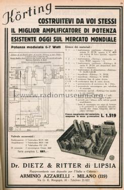 Kraftverstärker DR 3172L; Körting-Radio; (ID = 2682576) Kit