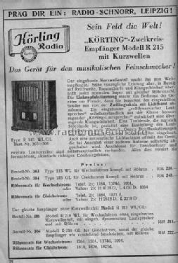 R215WL; Körting-Radio; (ID = 1503286) Radio