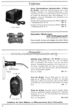 Spannungsregler ATR1 Gr.1; Körting-Radio; (ID = 1993201) Equipment