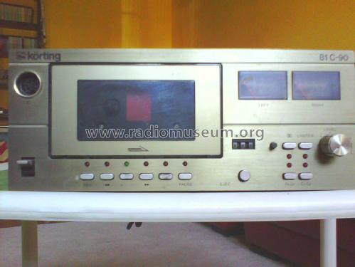Stereo Cassette Deck 81 C-90; Körting-Radio; (ID = 1183791) R-Player