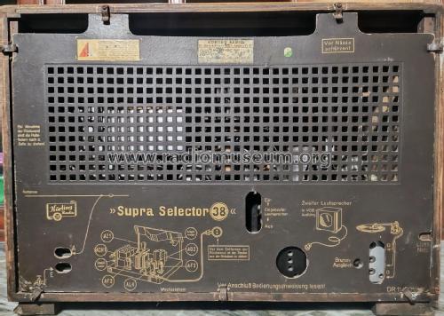 Supra-Selector 38 SB4347W; Körting-Radio; (ID = 3096381) Radio