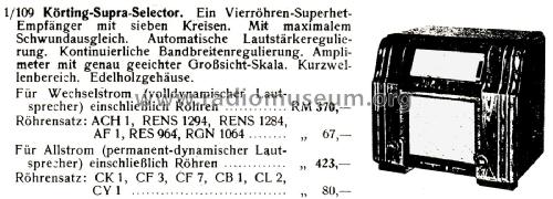 Supra-Selector SB4345GW; Körting-Radio; (ID = 2660699) Radio