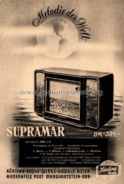 Supramar 6660GW; Körting-Radio; (ID = 2648533) Radio