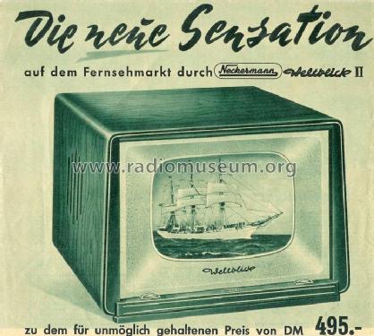 Weltblick II 113/12; Neckermann-Versand (ID = 180251) Televisore