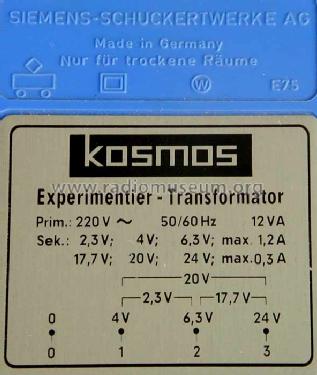 Experimentiertrafo ; Kosmos, Franckh´sche (ID = 523051) Power-S