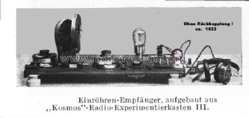 Radio-Experimentierkasten III ; Kosmos, Franckh´sche (ID = 96767) Kit