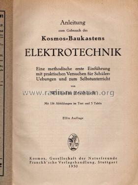 Baukasten Elektro 391 Versuche; Kosmos, Franckh´sche (ID = 2345154) Kit