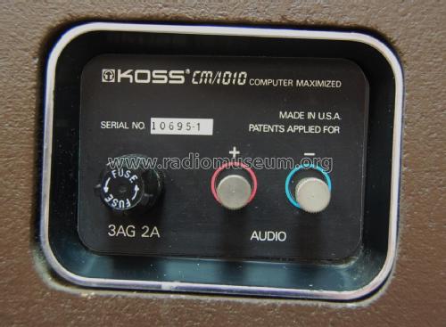 CM/1010 ; Koss Corporation; (ID = 2729647) Speaker-P