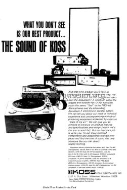Stereo Headphones K-6; Koss Corporation; (ID = 1817580) Speaker-P