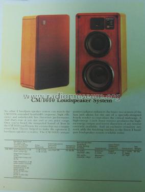CM/1010 ; Koss Corporation; (ID = 2739444) Speaker-P