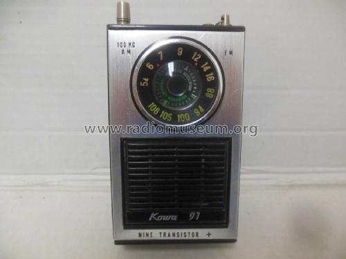 91 Nine Transistor KTF-91; Kowa Company Ltd.; (ID = 2778180) Radio