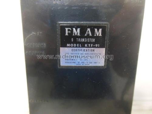 91 Nine Transistor KTF-91; Kowa Company Ltd.; (ID = 2778182) Radio