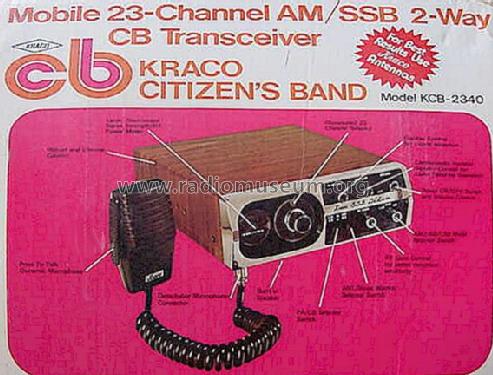 23-Channel AM/SSB CB Transceiver KCB-2340; Kraco Enterprises (ID = 666189) Citizen