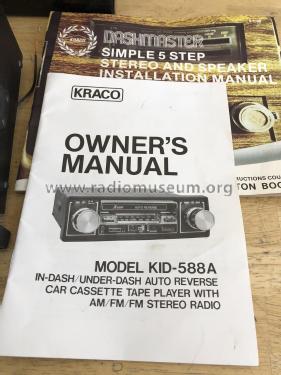 Dashmaster KID-588A; Kraco Enterprises (ID = 2824590) Car Radio