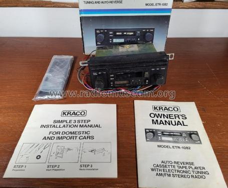 ETR-1082; Kraco Enterprises (ID = 2882199) Car Radio