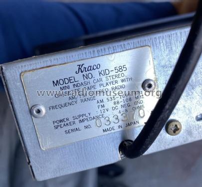 KID-585; Kraco Enterprises (ID = 2824585) Car Radio