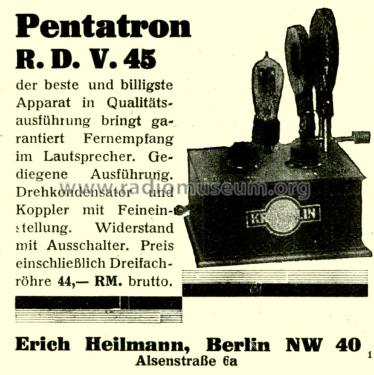 Pentatron RDV45; Kramolin; München (ID = 1513793) Radio
