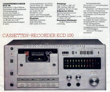 Stereo Cassette Tape Deck KCD100; Kraus System (ID = 1751479) R-Player