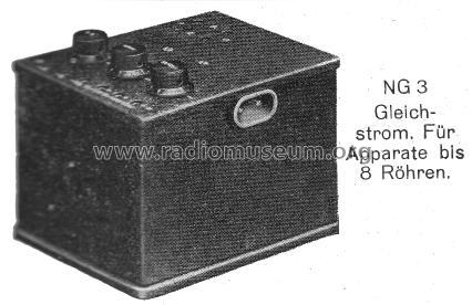 Gleichstrom-Netzgerät Metallum NG3; Kremenezky, Johann (ID = 309370) Aliment.