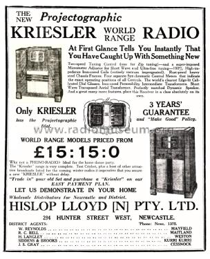 542 Ch= 540; Kriesler Radio (ID = 3120665) Radio