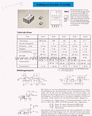 Quarzfilter XF9-B; Kristall- (ID = 2397975) Radio part