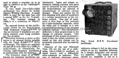 Oscilloscope K552; Krizik, FR. A. S.; (ID = 1857678) Equipment