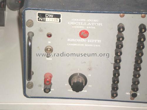 Function Generator 440A; Krohn-Hite Corp.; (ID = 1668654) Equipment