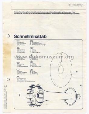 Schnellmixstab ; Krups GmbH; Solingen (ID = 2947376) Household Appliance