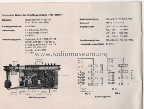 Imperial 769 Stereo; Kuba Kuba-Imperial, (ID = 774775) Radio