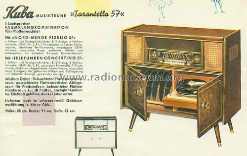 Tarantella 57 Ch= Concertino 7; Kuba Kuba-Imperial, (ID = 213673) Radio