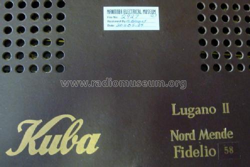 Lugano II Ch= Fidelio 58; Kuba Kuba-Imperial, (ID = 1049513) Radio