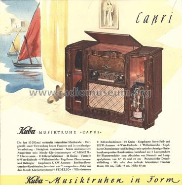 Capri 53 Ch= Carmen [1953]; Kuba Kuba-Imperial, (ID = 1870074) Radio