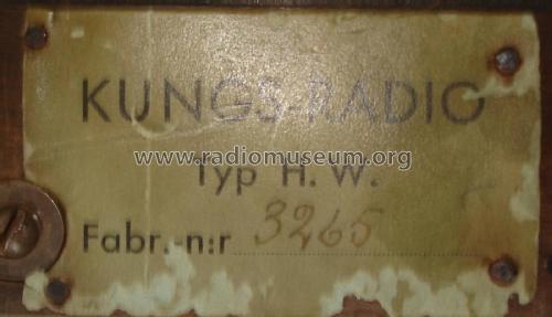 HW; Kungs Brand; (ID = 2680758) Radio