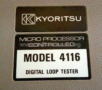 Digital Loop/PSC Tester 4116 ; Kyoritsu Electrical (ID = 2919623) Equipment