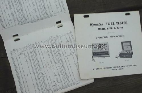 Tube Tester K-119; Kyoritsu Electrical (ID = 198900) Equipment