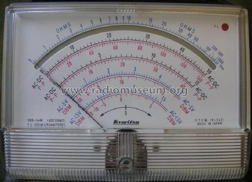 Vacuum Tube Voltmeter K-142; Kyoritsu Electrical (ID = 315296) Equipment